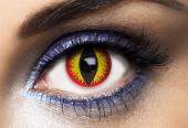 Lentilles fantaisie diable rouge