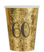 10 gobelets âge étincelant or 60