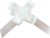 Mini noeud automatique uni blanc