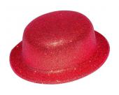 chapeau melon pailleté fuschia