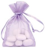 10 sachets organdi uni orange
