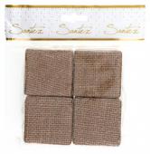 4 boîtes carrées naturelles