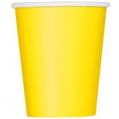 25 gobelets carton jaune