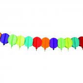 Guirlande papier multicolore ballons 4m