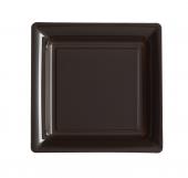 Assiettes carrées à dessert chocolat