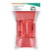 Kit déco voiture mariage rouge