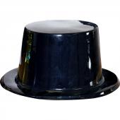 Chapeau haut de forme pvc noir