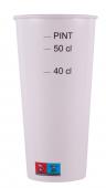 50 gobelets carton blanc