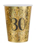 10 gobelets âge étincelant or 30