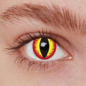 Lentilles fantaisie diable rouge - sans correction