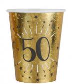 10 gobelets âge étincelant or 50