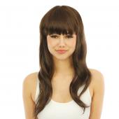 Perruque longue brune