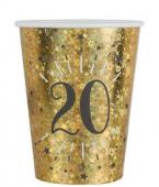 10 gobelets âge étincelant or 20