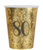 10 gobelets âge étincelant or 80