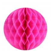 2 boules alvéolées 30cm fuschia