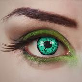 Lentilles fantaisie green blood fiber
