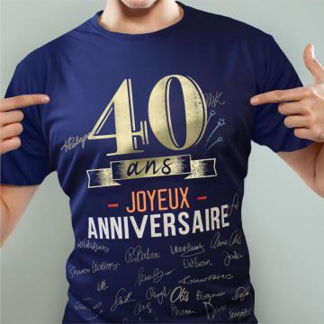 T-shirt 40 ans homme