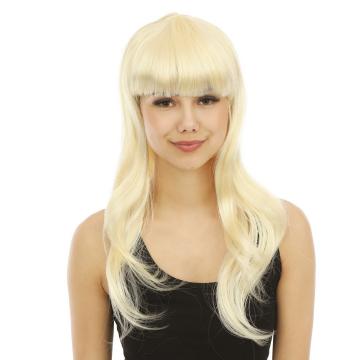 Perruque longue blonde