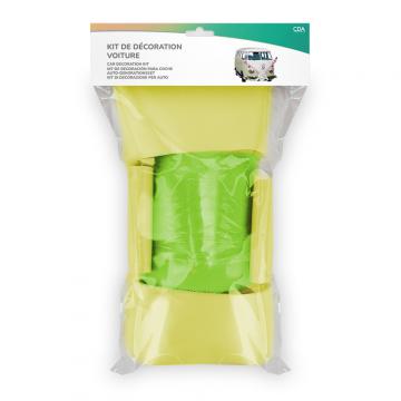 Kit déco voiture mariage vert