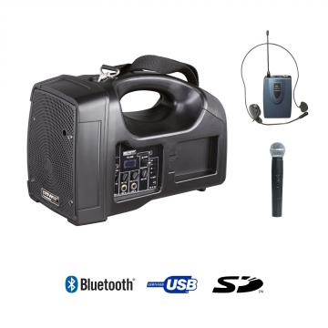 Sono Portable + USB + 1 Micros Main + 1 Body Pack Serre-Tête + Bluetooth - BE 1400 PT