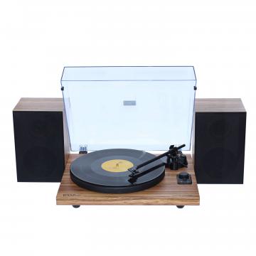 Platine vinyle + Enceintes hifi USB/Bluetooth - finition bois