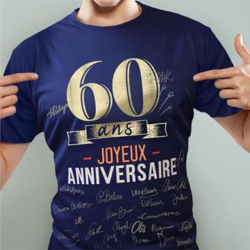 T-shirt 60 ans homme