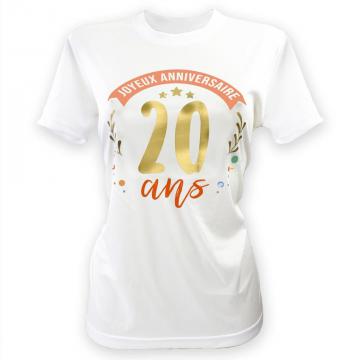 T-shirt 20 ans femme