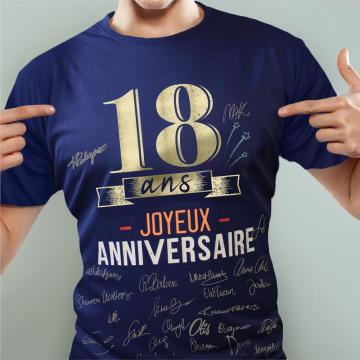 T-shirt 18 ans homme
