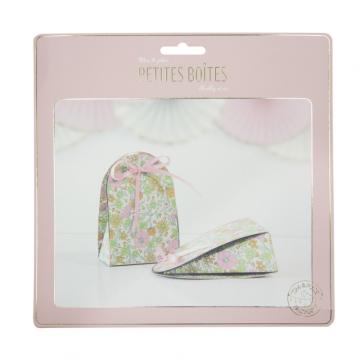 Petites boîtes carton shabby et or