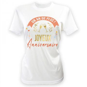 T-shirt anniversaire femme
