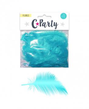 Sachet de plumes turquoise