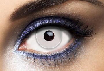Lentilles fantaisie yeux blanc
