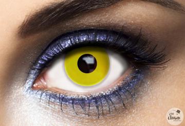 Lentilles fantaisie yeux jaunes - sans correction