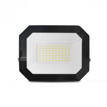 Projecteur Extérieur LED Plat Noir 50W 4000K sans câble