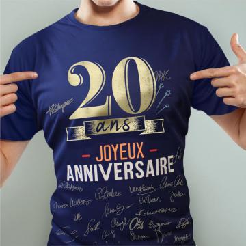 T-shirt 20 ans homme