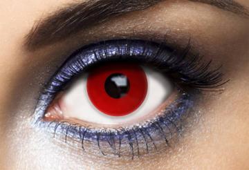 Lentilles fantaisie yeux rouge