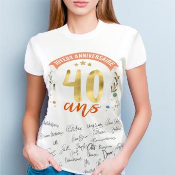 T-shirt 40 ans femme