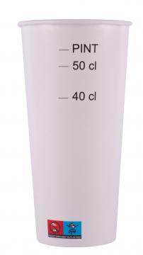 50 gobelets carton blanc