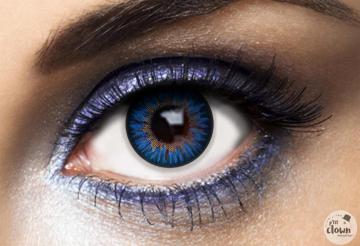 Lentilles fantaisie iris bleu -  sans correction