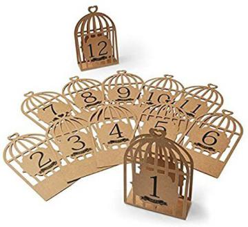 12 marques table kraft cage oiseau
