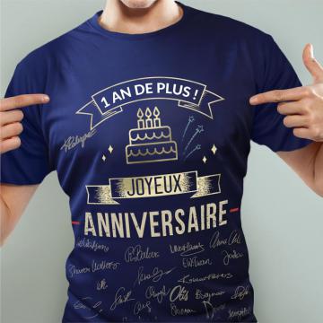 T-shirt anniversaire homme
