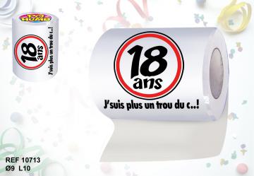 Rouleau papier toilette 18ans