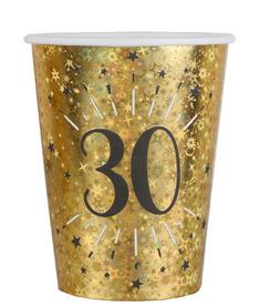 10 gobelets âge étincelant or 30