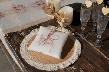 Coussin romance pour Alliances