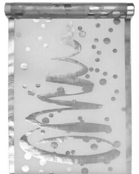 Chemin de table sapin argent