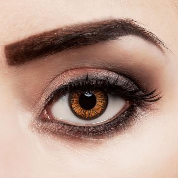 Lentilles fantaisie orange lilly