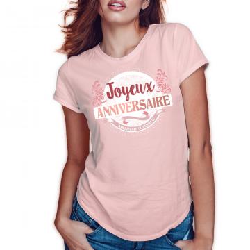 T-shirt anniversaire femme