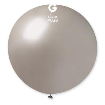 Ballon géant uni argent