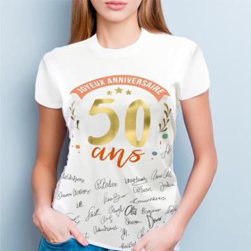T-shirt 50 ans femme