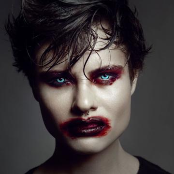 Lentilles fantaisie blue vampire